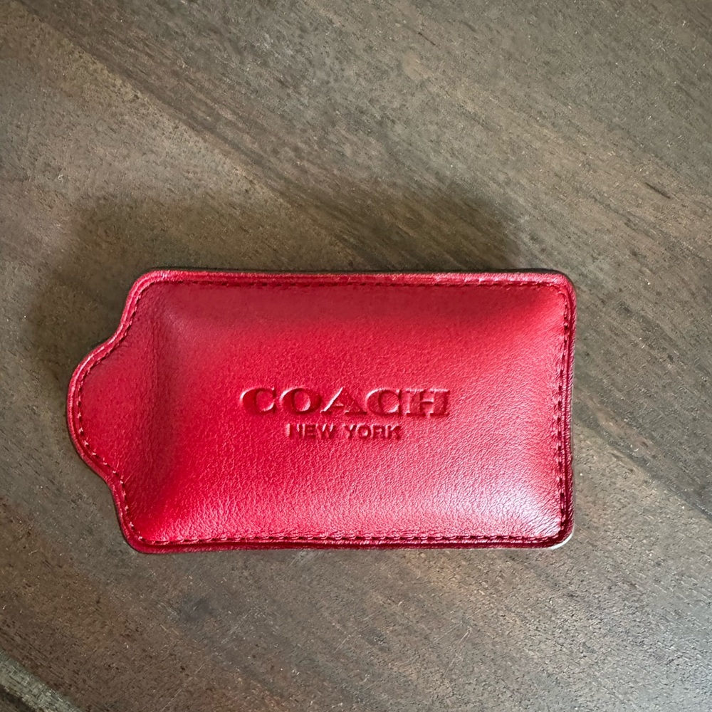 Coach Red Hangtag Paperweight - Picture 2 of 3